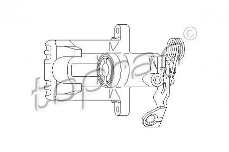 Тормозной суппорт TOPRAN TOPRAN / HANS PRIES 110284