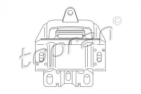 Подушка двигателя TOPRAN / HANS PRIES 110388