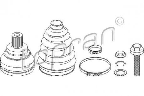 Шрус внешн. TOPRAN TOPRAN / HANS PRIES 110805