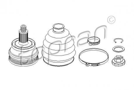 Шрус внешн. TOPRAN TOPRAN / HANS PRIES 110807