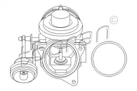 Клапан AGR TOPRAN TOPRAN / HANS PRIES 110872