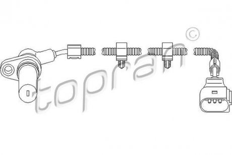 Датчик частоти обертання, керування двигуном TOPRAN TOPRAN / HANS PRIES 110894