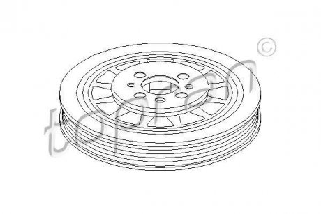 Шкив коленвала TOPRAN TOPRAN / HANS PRIES 110960