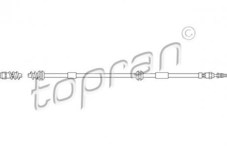 Шланг тормозной TOPRAN / HANS PRIES 111058