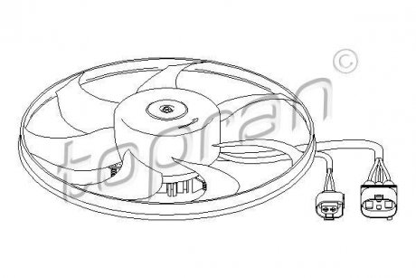 Вентилятор, охлаждение двигателя TOPRAN / HANS PRIES 111283