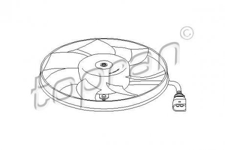 Вентилятор, охлаждение двигателя TOPRAN / HANS PRIES 111285