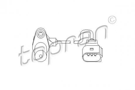 Датчик оборотов коленвала TOPRAN / HANS PRIES 111377
