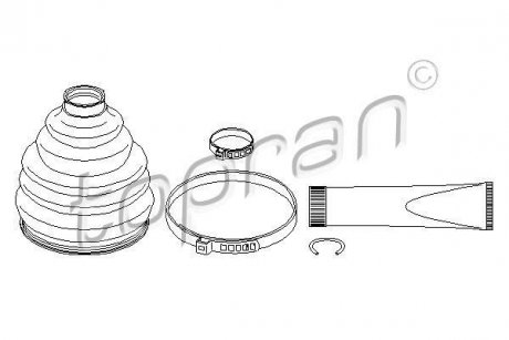 Пильовик привідного валу (набір) TOPRAN TOPRAN / HANS PRIES 111667