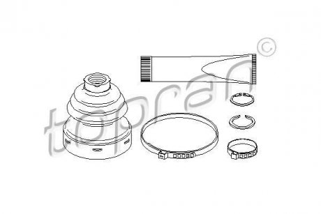 Пильовик привідного валу (набір) TOPRAN / HANS PRIES 111682