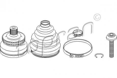 Шрус приводной компл. TOPRAN TOPRAN / HANS PRIES 111727