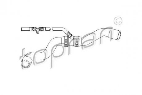 Патрубок системы охлаждения TOPRAN / HANS PRIES 111804
