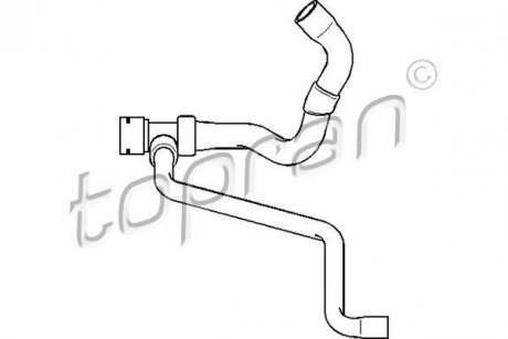 Патрубок системи охолодження TOPRAN / HANS PRIES 111974