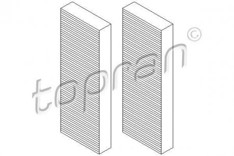 Фільтр повітря (салону) TOPRAN / HANS PRIES 112296