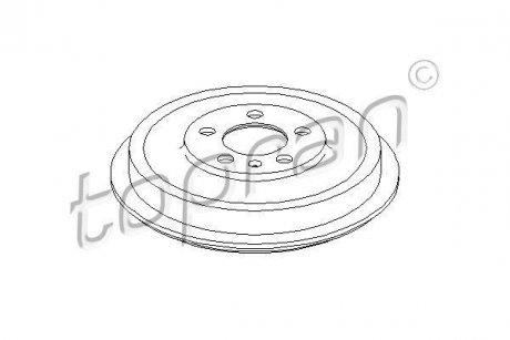 Bкben hamulcowy TOPRAN TOPRAN / HANS PRIES 113171