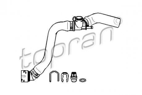 Патрубок системи охолодження TOPRAN / HANS PRIES 113231