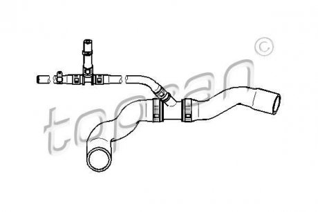 Шланг резиновой системы охлаждения TOPRAN TOPRAN / HANS PRIES 113467
