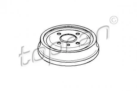 Фото тормозной барабан TOPRAN / HANS PRIES 200931 Тормозной барабан TOPRAN / HANS PRIES 200931