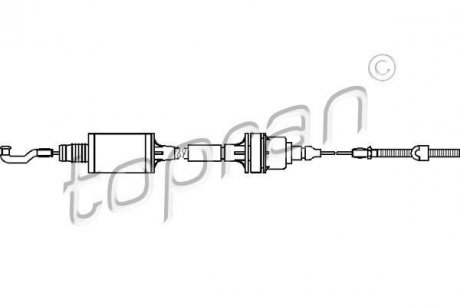 Трос сцепления TOPRAN / HANS PRIES 201349