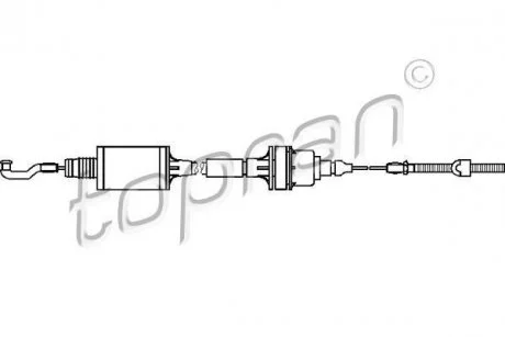 Трос сцепления TOPRAN / HANS PRIES 201349