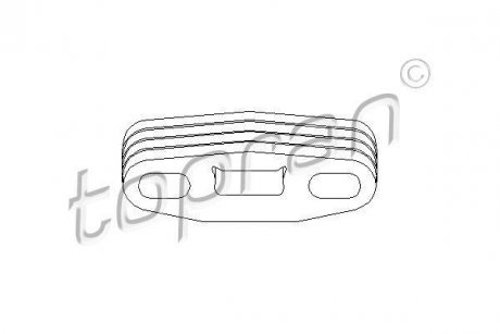 Кронштейн, глушник TOPRAN TOPRAN / HANS PRIES 201716