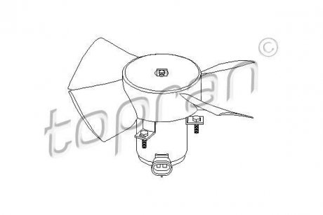 Вентилятор, охлаждение двигателя TOPRAN TOPRAN / HANS PRIES 202362