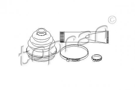 Пыльник приводного вала.) TOPRAN / HANS PRIES 202423
