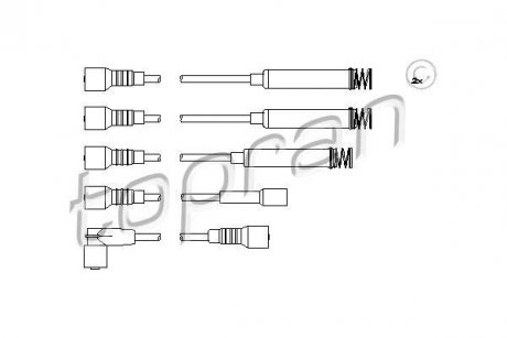 Дроти запалення, набір TOPRAN TOPRAN / HANS PRIES 202519