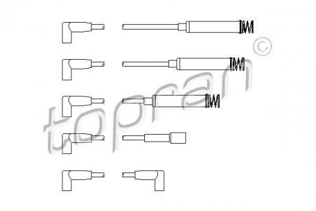 Дроти запалення, набір TOPRAN TOPRAN / HANS PRIES 202522