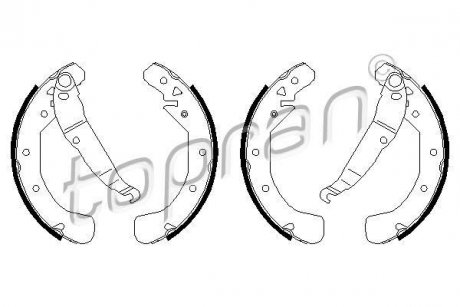 Тормозные колодки.) TOPRAN / HANS PRIES 205788