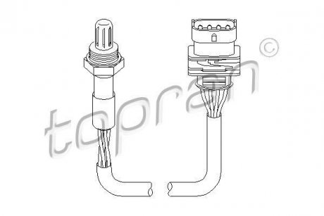 Лямбда-зонд TOPRAN / HANS PRIES 206194