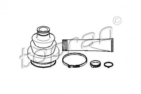Пыльник приводного вала.) TOPRAN / HANS PRIES 206217