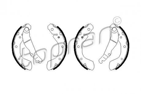 Тормозные колодки.) TOPRAN TOPRAN / HANS PRIES 206325
