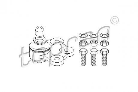 Шарова опора TOPRAN / HANS PRIES 206472