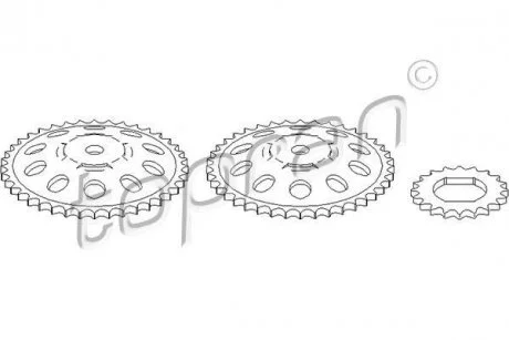 Шестерня коленчатого вала TOPRAN / HANS PRIES 206525
