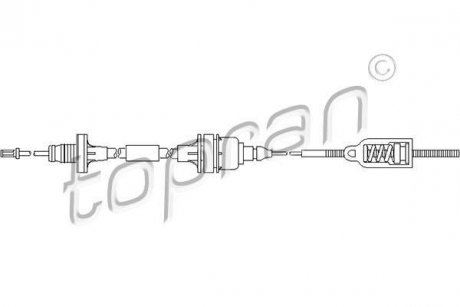 Трос зчеплення TOPRAN / HANS PRIES 206560 (фото 1)