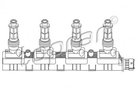 Катушка зажигания TOPRAN / HANS PRIES 207116