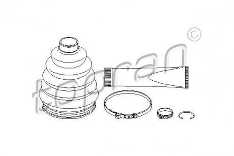Пильовик привідного валу (набір) TOPRAN TOPRAN / HANS PRIES 207120