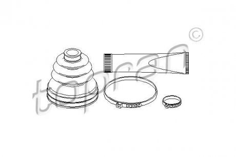 Пыльник приводного вала.) TOPRAN / HANS PRIES 207197