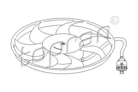 Вентилятор радиатора TOPRAN TOPRAN / HANS PRIES 207210