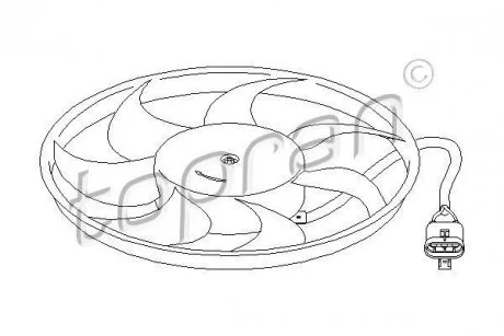 Фото вентилятор радиатора TOPRAN TOPRAN / HANS PRIES 207210 Вентилятор радиатора TOPRAN TOPRAN / HANS PRIES 207210