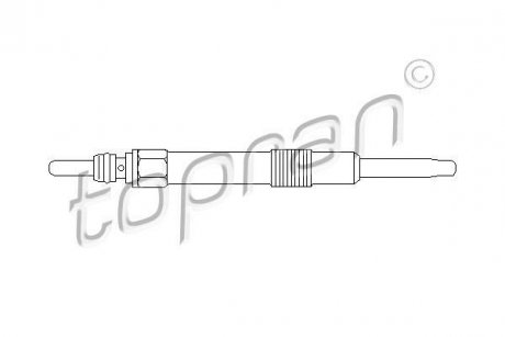 Свічка розжарювання TOPRAN TOPRAN / HANS PRIES 207312