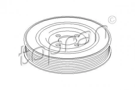 Шків колінчастого валу TOPRAN / HANS PRIES 207342