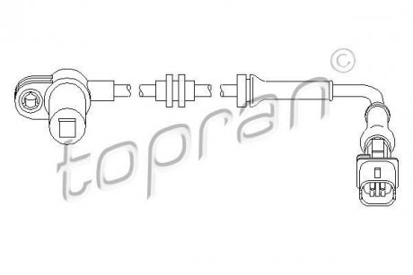 Датчик частоты вращения колеса TOPRAN / HANS PRIES 207450