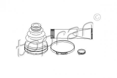 Пыльник приводного вала.) TOPRAN / HANS PRIES 207493