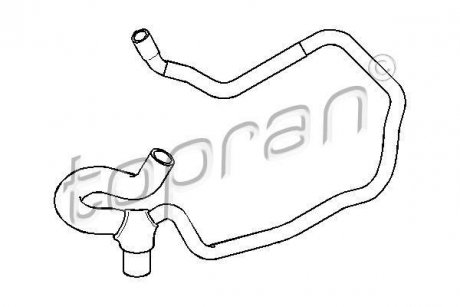 Патрубок системи охолодження TOPRAN / HANS PRIES 207503