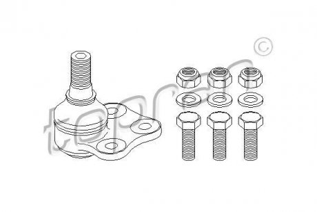 Кульова опора TOPRAN / HANS PRIES 207549 (фото 1)