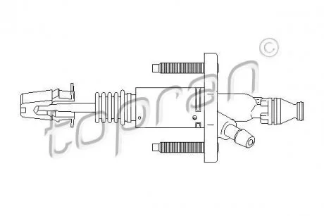 Цилiндр зчеплення головний TOPRAN / HANS PRIES 207632