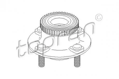 Фото ступиця колеса TOPRAN / HANS PRIES 300280 Ступиця колеса TOPRAN / HANS PRIES 300280