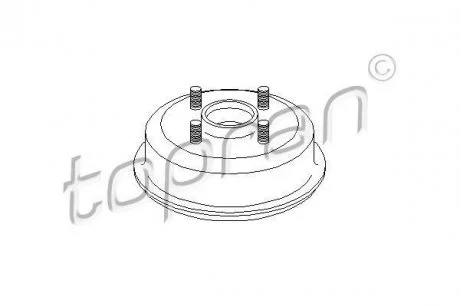 Фото тормозной барабан TOPRAN TOPRAN / HANS PRIES 300489 Тормозной барабан TOPRAN TOPRAN / HANS PRIES 300489