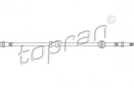 Шланг тормозной TOPRAN / HANS PRIES 300641